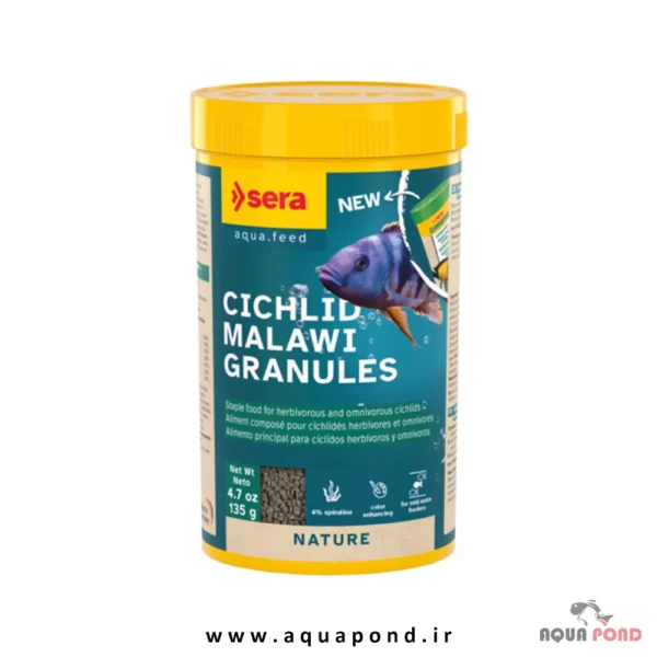 سیچلاید مالاوی سرا(گرانوگرین سرا سابق)(sera Cichlid Malawi Granules)