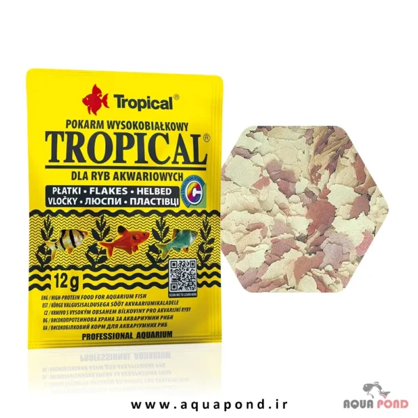 پولکی گرمسیری تروپیکال غذای همه ماهیان آکواریومی