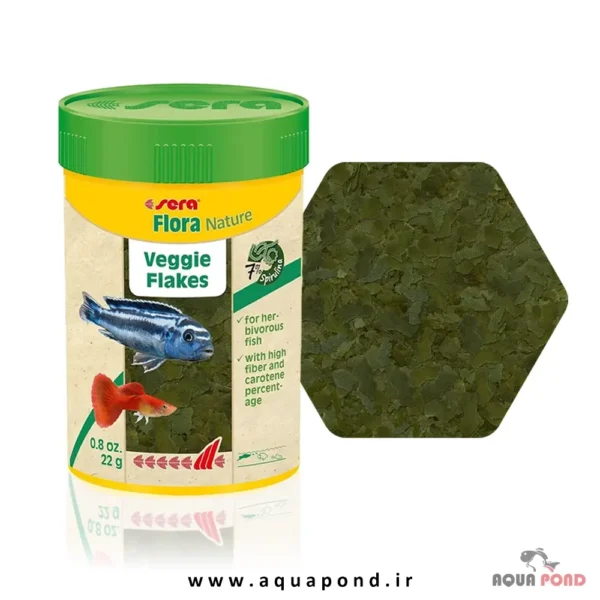 فلورا نیچر سرا غذای پولکی ماهیان گیاهخوار