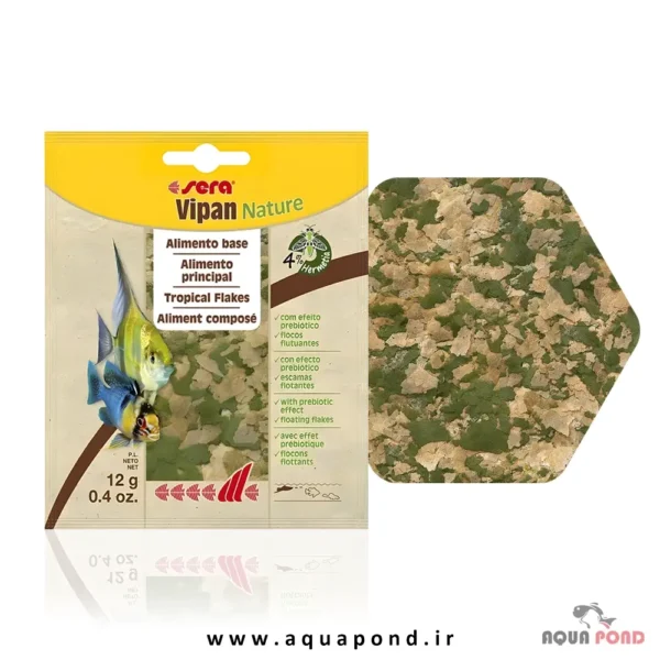 ویپان نیچر سرا غذای پولکی ماهیان گیاهخوار