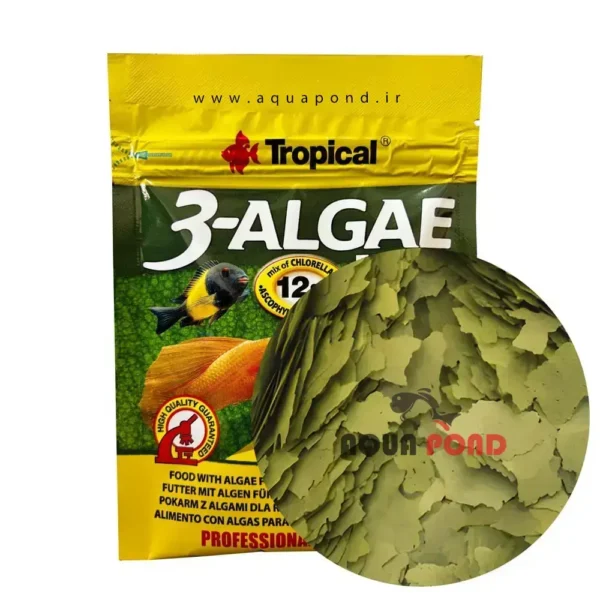 پولکی 3 جلبک تروپیکال غذای ماهی آب شیرین و آبشور