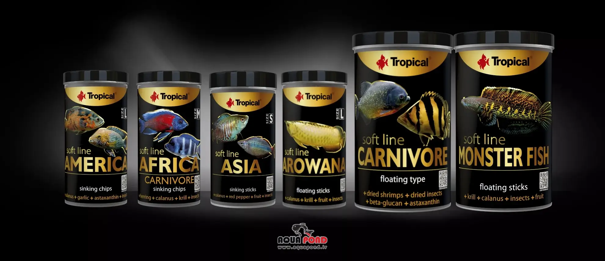سافت لاین کارنیور تروپیکال غذای کامل ماهی گوشت خوار