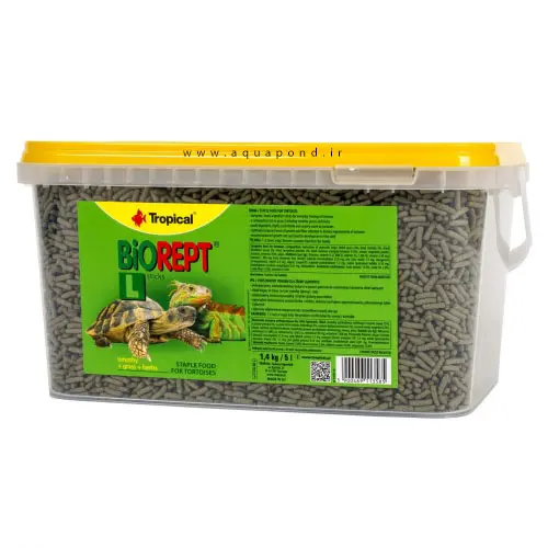 بایورپت L تروپیکال غذای کامل خزندگان تراریوم لاک‌پشت و رپتایل ها