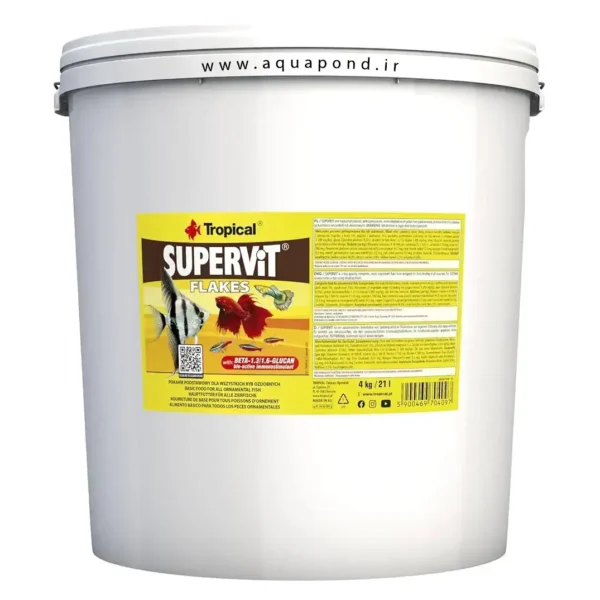سوپرویت پولکی تروپیکال غذای کامل ماهی