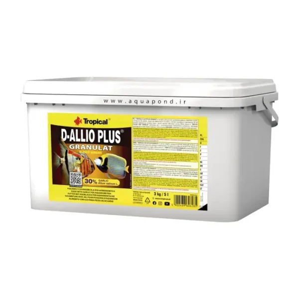 دی آلیئو پلاس تروپیکال غذای گرانولی حاوی 30% سیر