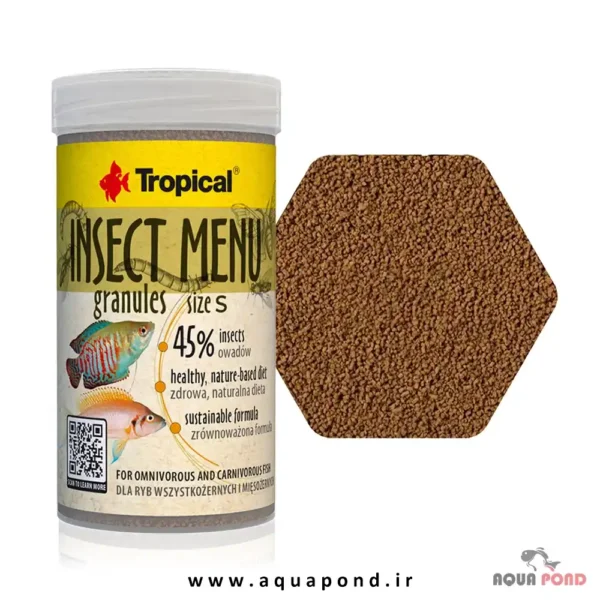 اینسکت منو غذای گرانولی تروپیکال سایز S