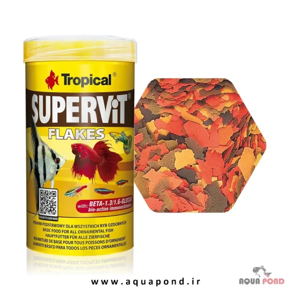 سوپرویت پولکی تروپیکال غذای کامل ماهی