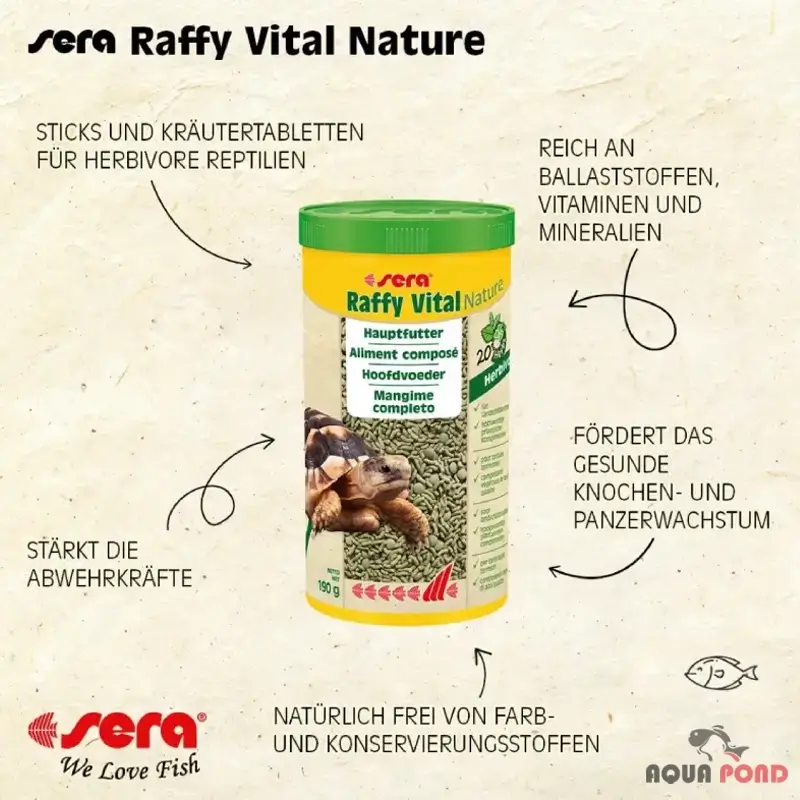 رافی ویتال نیچر سرا غذای لاکپشت های گیاهخوار