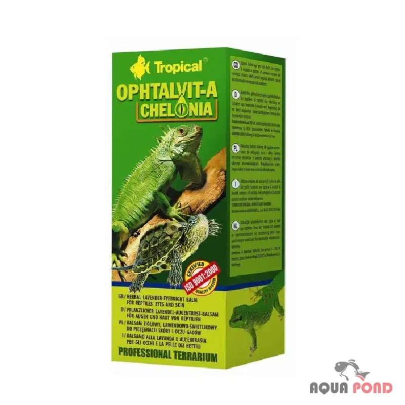 اوفتالویت-آ چلونیا تروپیکال OPHTALVIT-A CHELONIA بالم چشم و پوست خزندگان