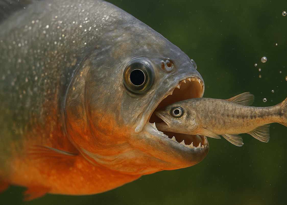 راهنمای کامل غذای ماهی‌های گوشت‌خوار