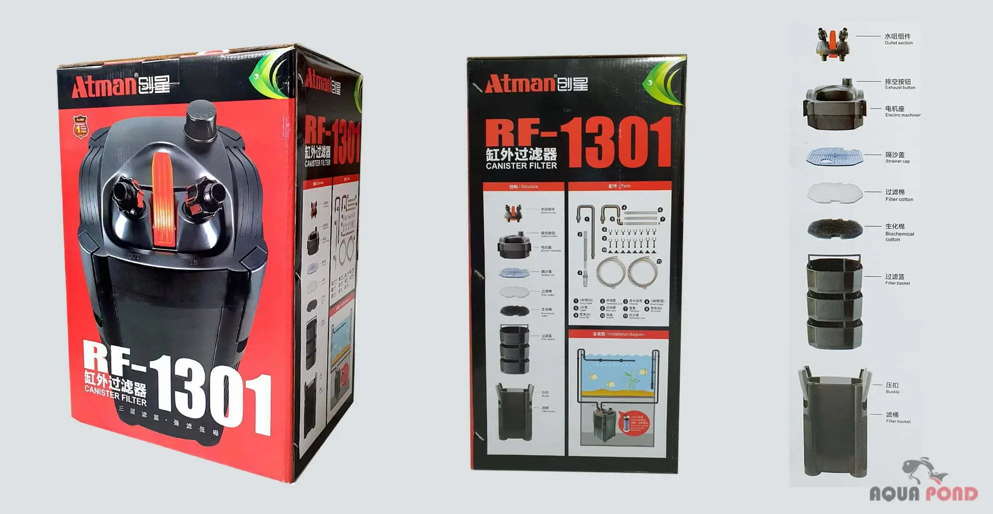 فیلتر سطلی RF-1301 آتمن 