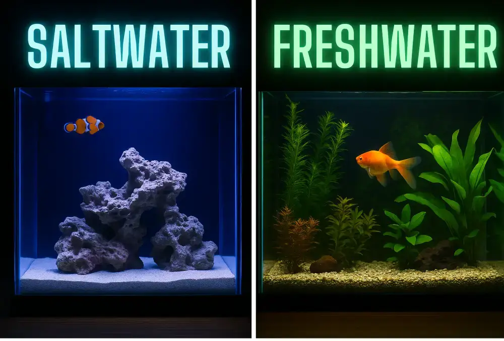 تفاوت آکواریوم آب شور و شیرین