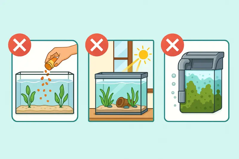 چطور آب آکواریوم را شفاف کنیم و کدری آن را از بین ببریم؟