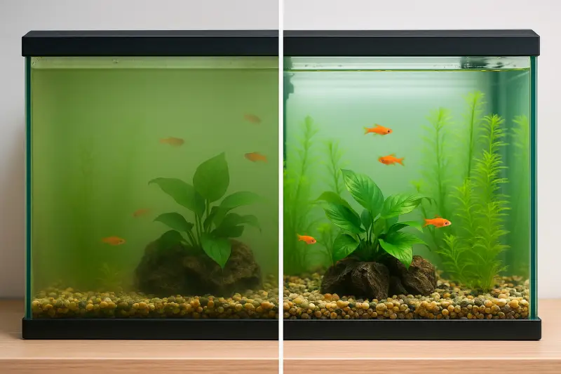 چطور آب آکواریوم را شفاف کنیم و کدری آن را از بین ببریم؟