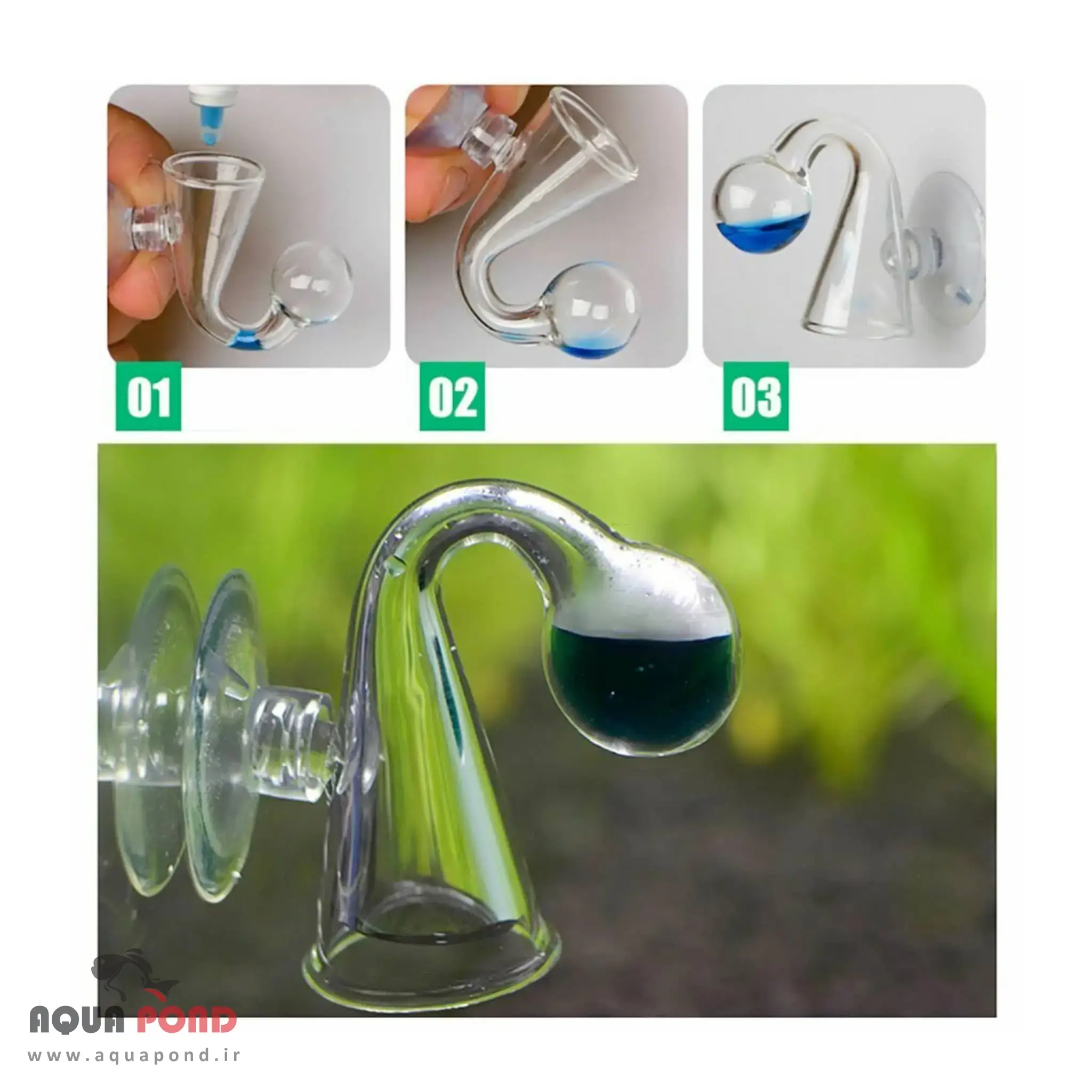 روش استفاده از قطره اندیکاتور co2 سیچم