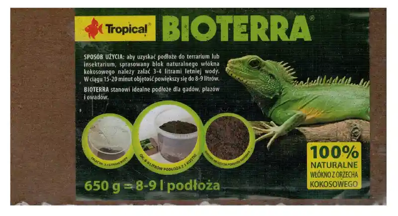 بیوتره تروپیکال بستر طبیعی و استاندارد برای خزندگان و دوزیستان