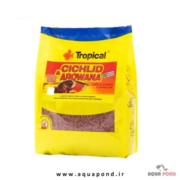 سیچلاید و آروانا لارج استیکس تروپیکال غذای ماهیان بزرگ گوشتخوار