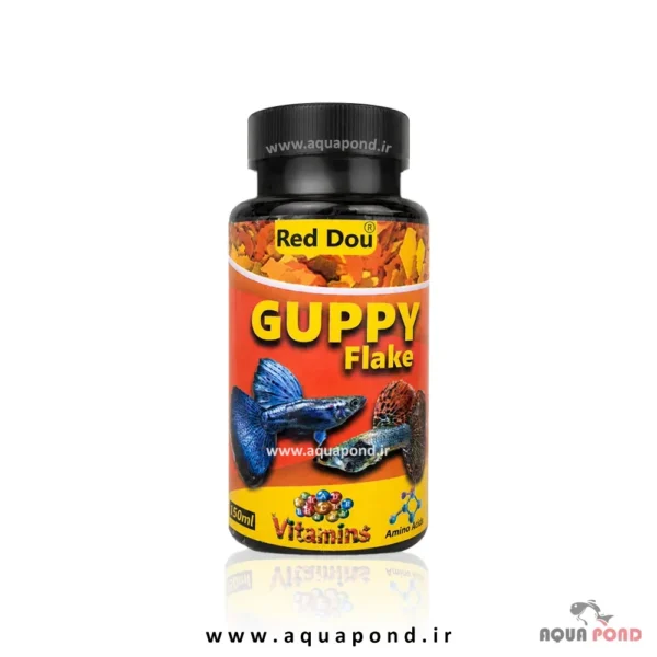 غذای پولکی گوپی رد دو(Red dou guppy Flake)