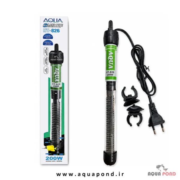 بخاری آکوا 200 وات HT-826(Glass heater HT826 200W)